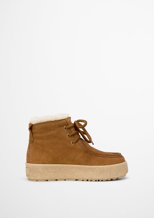 Lace-up model Pia — Cognac