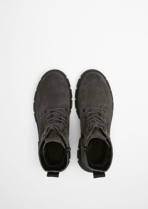 Lace-up boots model Josy — Dark Graphite
