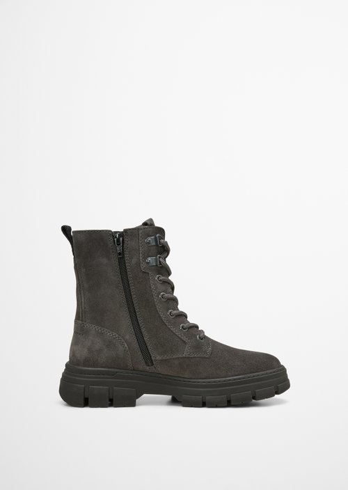 Lace-up boots model Josy — Dark Graphite