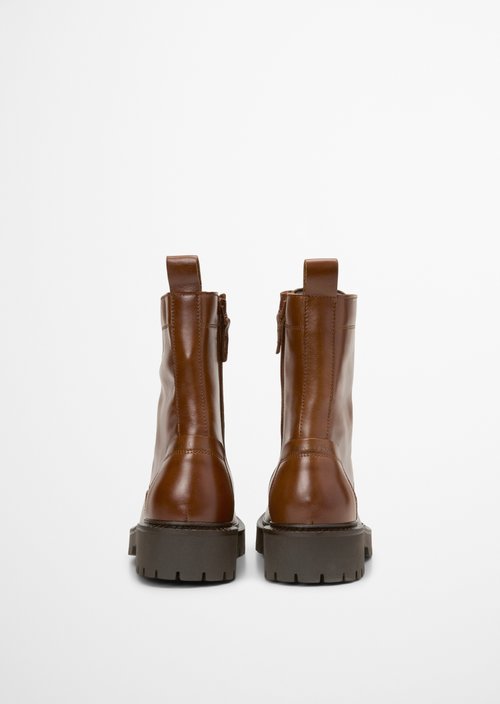 Lace-up boots — Cognac