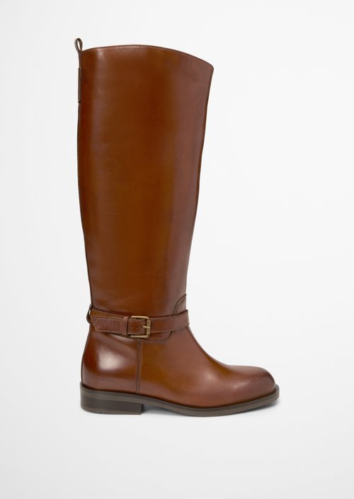 Long-shaft boots — Cognac