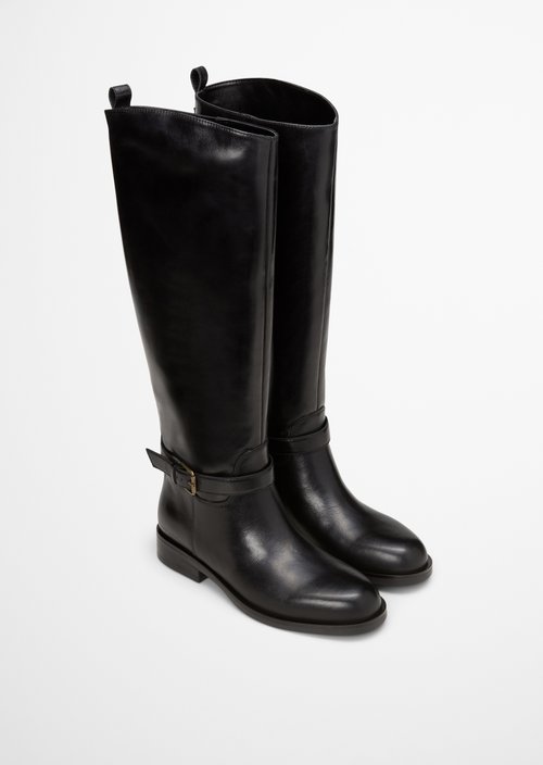 Long-shaft boots — Black