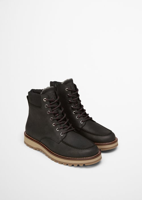 Lace-up boots model Jack — Black