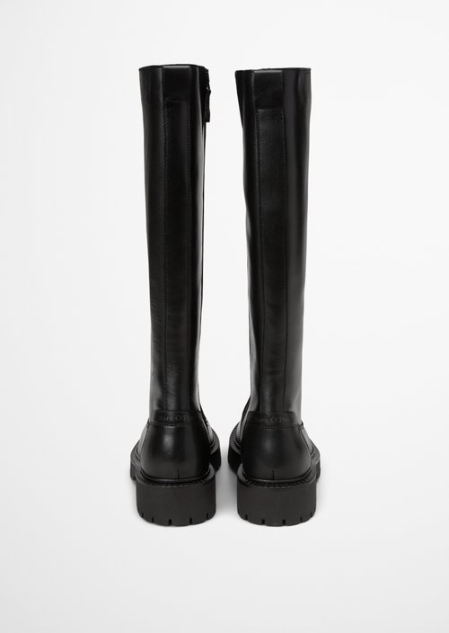 Long-shaft boots model Phia — Black