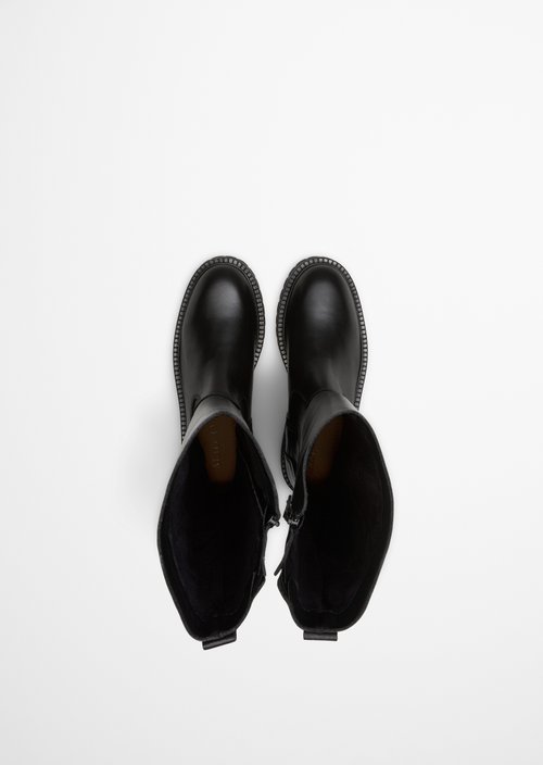 Long-shaft boots model Phia — Black