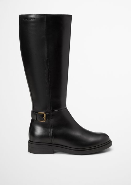 Long-shaft boots — Black