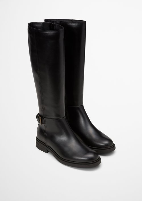 Long-shaft boots — Black