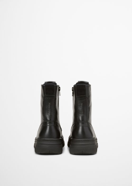 Lace-up boots model Josy — Black