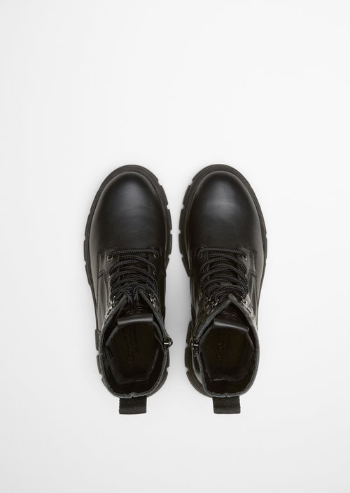 Lace-up boots model Josy — Black