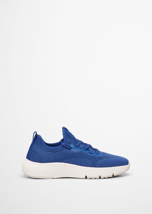Knitted sneakers — Mid blue