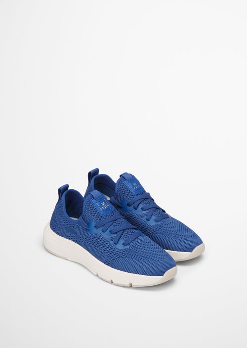 Knitted sneakers — Mid blue