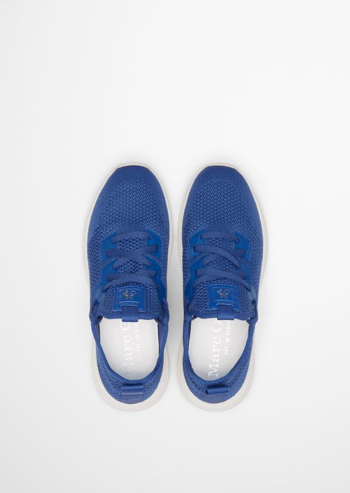 Knitted sneakers — Mid blue