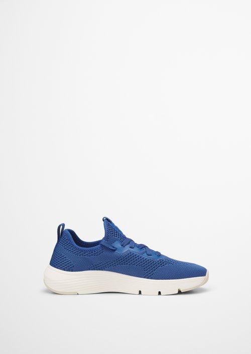 Knitted sneakers — Mid blue