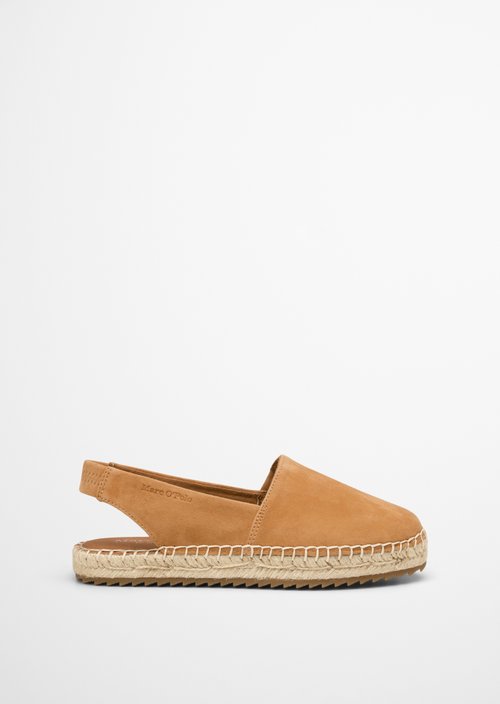 Slingback espadrilles — Cognac
