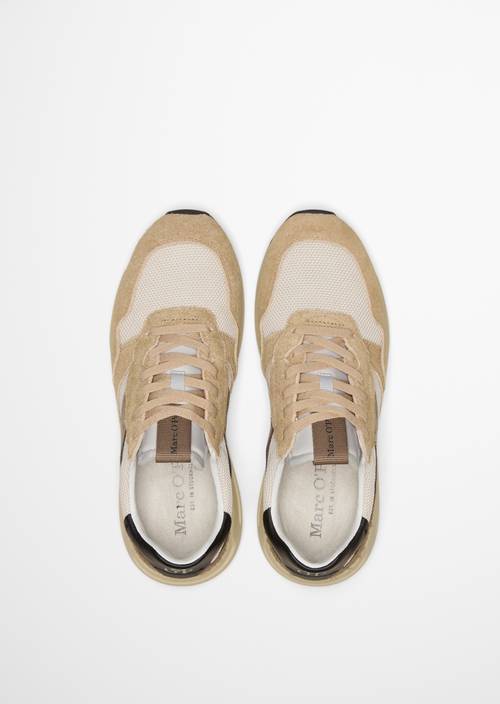 Sneaker model Josef dark pure sand/light oat in top view