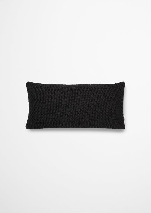 Marc O'Polo Sierkussen model Nordic Knit, zwart, 30x60, 100% Biologisch katoen