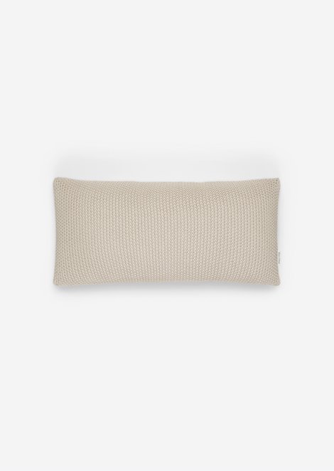 Marc O'Polo Sierkussen model Nordic Knit, Unisex, beige, 30x60, 100% Biologisch katoen