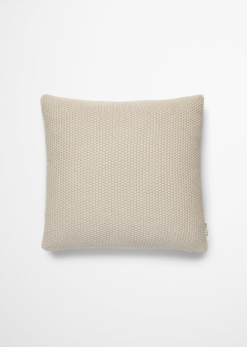 Marc O'Polo Sierkussen model Nordic Knit, beige, 50x50, 100% Biologisch katoen