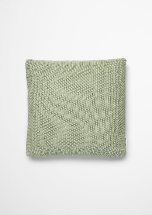 Marc O'Polo Sierkussen model Nordic Knit, groen, 50x50, 100% Biologisch katoen