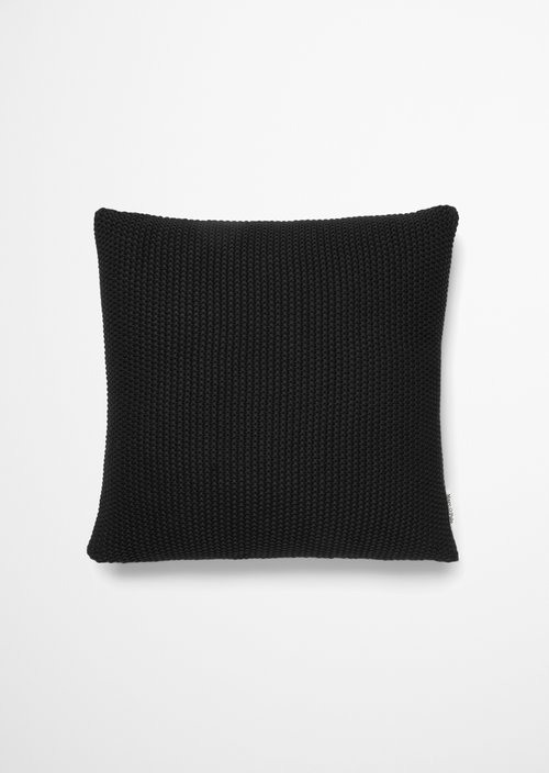 Decorative cushion model Nordic Knit — Black
