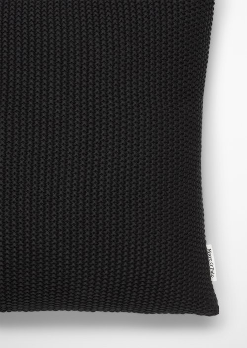 Decorative cushion model Nordic Knit — Black