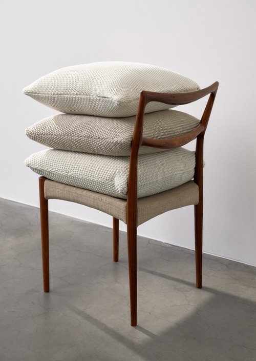 Decorative cushion model Nordic Knit — Oatmeal