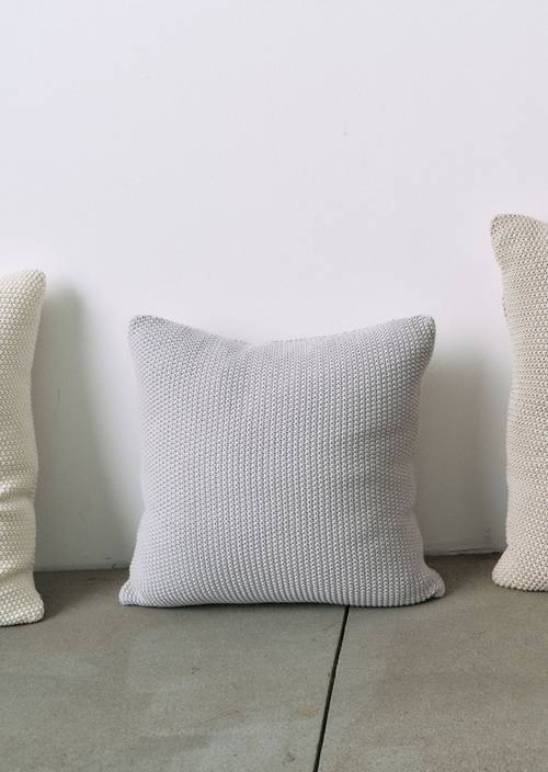 Coussin décoratif modèle Nordic Knit Silver - Image du produit 2