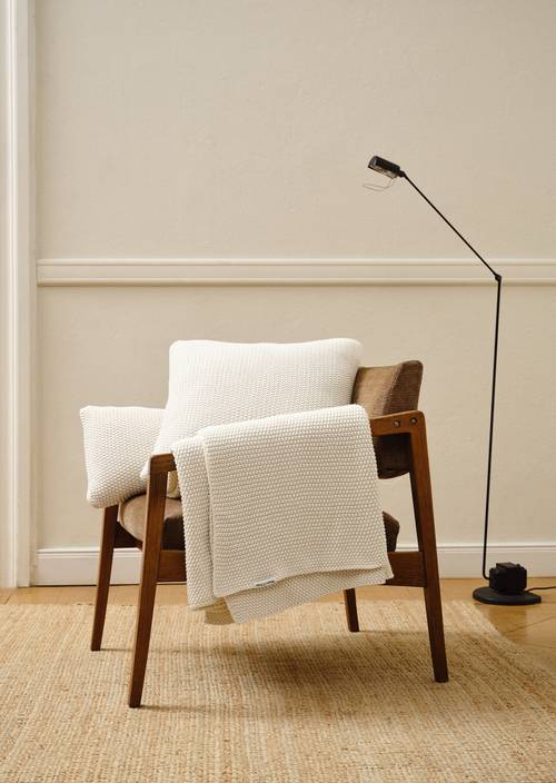 Plaid Modèle Nordic Knit Off White - Image du produit 2