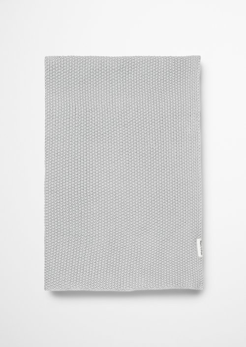 Plaid Model Nordic Knit — Silver