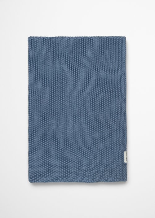 Plaid Model Nordic Knit — Smoke Blue