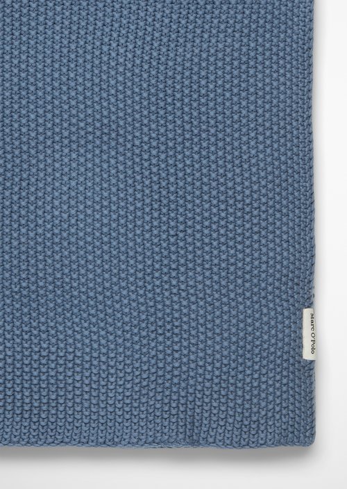 Plaid Model Nordic Knit — Smoke Blue
