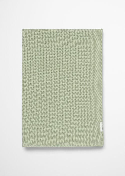 Plaid Model Nordic Knit — Garden Green