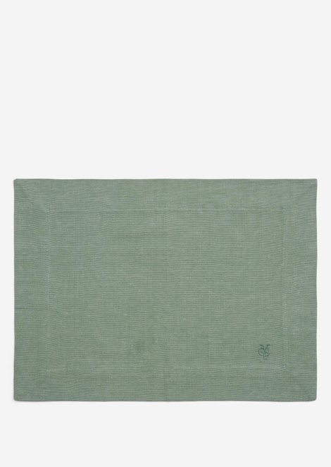 Marc O'Polo Tischset Model Akalla, Unisex, grün, 33x45, 50% Bio-Baumwolle, 50% Leinen
