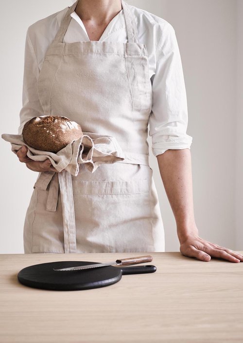 Apron model Akalla — Oatmeal