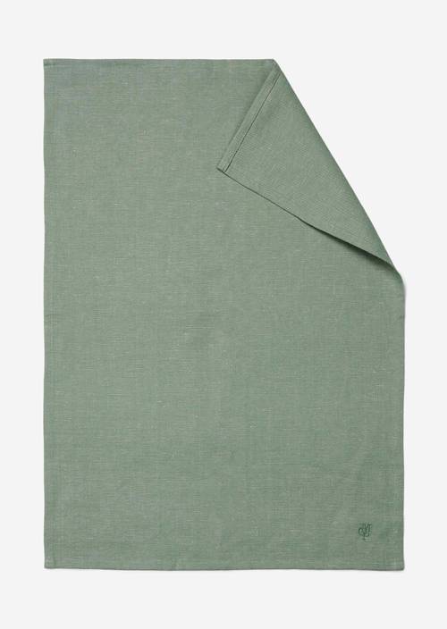 Geschirrtuch Model Akalla aus Organic-Cotton-Mix - grün | Geschirrtücher