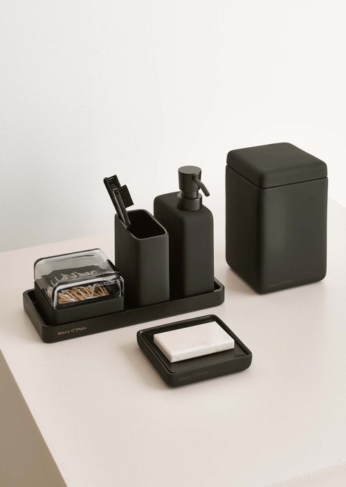 Bathroom shelf Model The Edge — Black