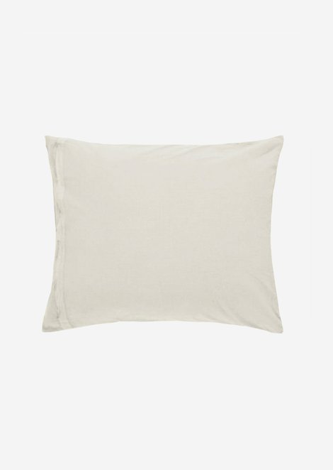 Marc O'Polo Kussenhoes model Valka, Unisex, beige, 40x40, 100% Linnen