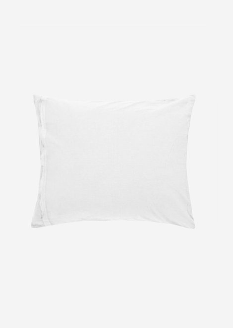 Marc O'Polo Kissenbezug Model Valka, Unisex, weiss, 40x80, 100% Leinen