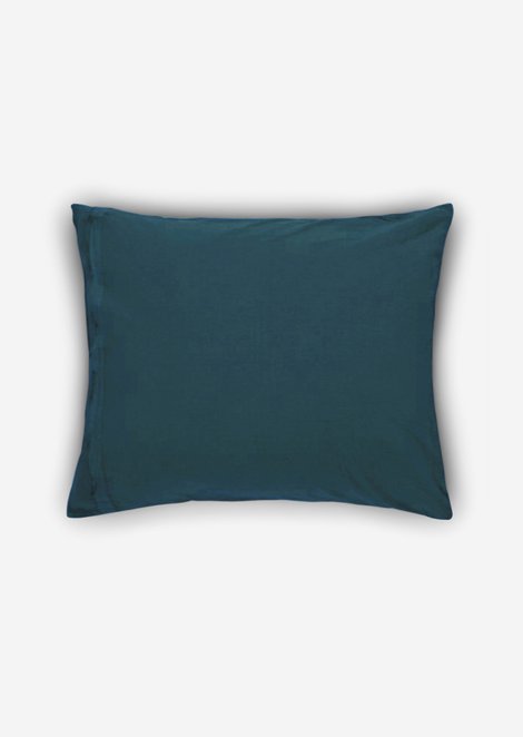 Marc O'Polo Kussenhoes model Valka, Unisex, blauw, 40x40, 100% Linnen