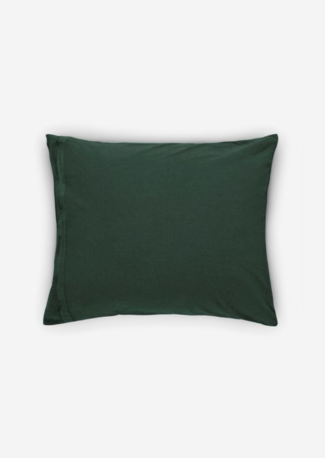 Marc O'Polo Kussenhoes model Valka, Unisex, groen, 40x40, 100% Linnen