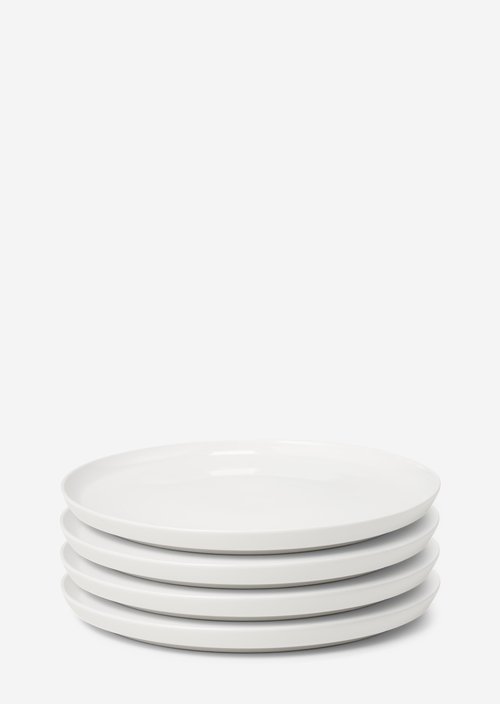 Porcelain plate Model Moments — Chalk White