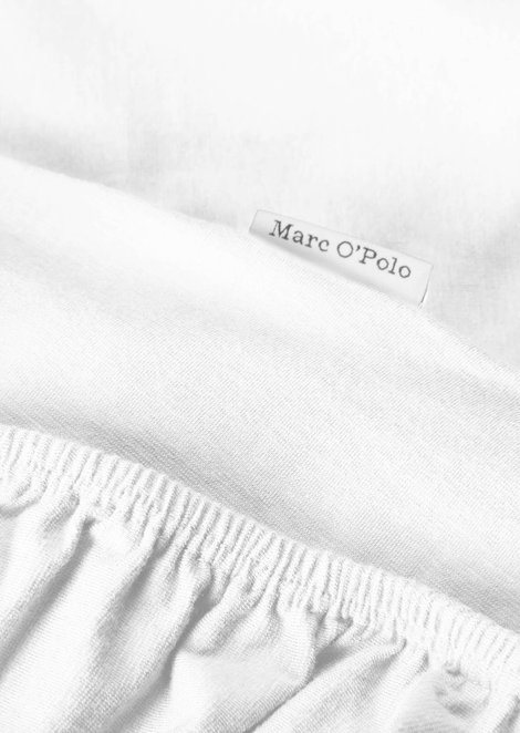 Marc O'Polo Hoeslaken, Unisex, wit, 90x200_-_100x220, 95% Biologisch katoen, 5% Elasthaan