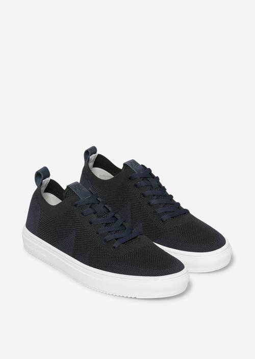 Sneaker aus Jacquard-Knit blau Damen MARC O'POLO