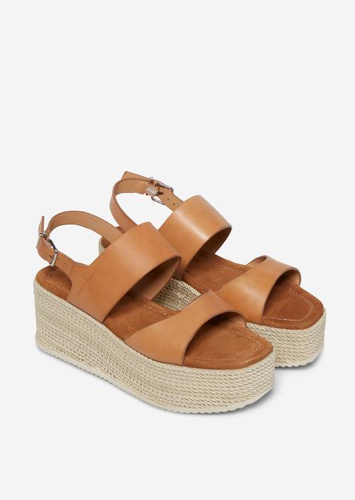 Sandalette cognac - Produkt Bild 1