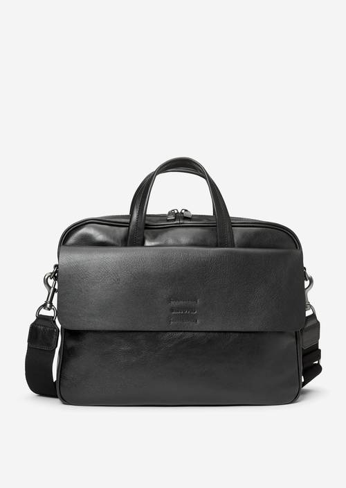 Business bag black in front view