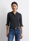 Marc O'Polo Regular jersey blouse, Dames, blauw, L, 94% Viscose, 6% Elasthaan