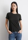 Marc O'Polo Rundhals-T-Shirt regular, Women, schwarz, L, 100% Baumwolle