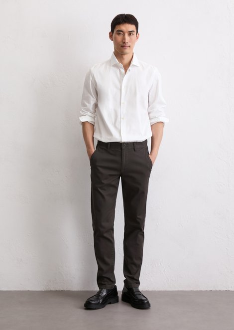 Marc O'Polo Chino model Stig gevormd, Heren, grijs, 29/32, 98% Katoen, 2% Elasthaan