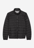Quilted jacket regular made of recycled fabric - black