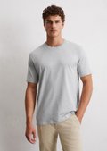 roughlow スーピマコットンT shirt (gray) Grey Mélange Cotton T-shirt SS25 25729618 | Zegna BE